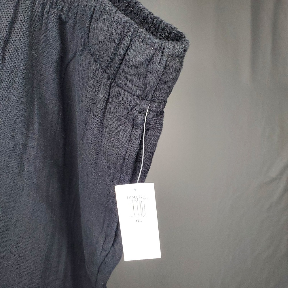 Old Navy Demi Wide Leg Pants Women XXL Black Elastic Waist Pocket - Picture 5 of 11